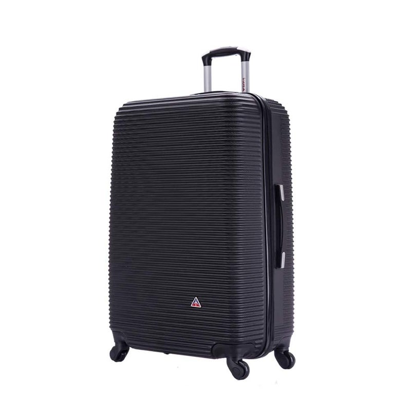 InUSA ROYAL Hardside Spinner Luggage with Ergonomic Handles | Spacious Travel Suitcase with Four Spinner Wheels and Studs | 28 Inch Large Hardside Spinner Luggage | Black - Image 1