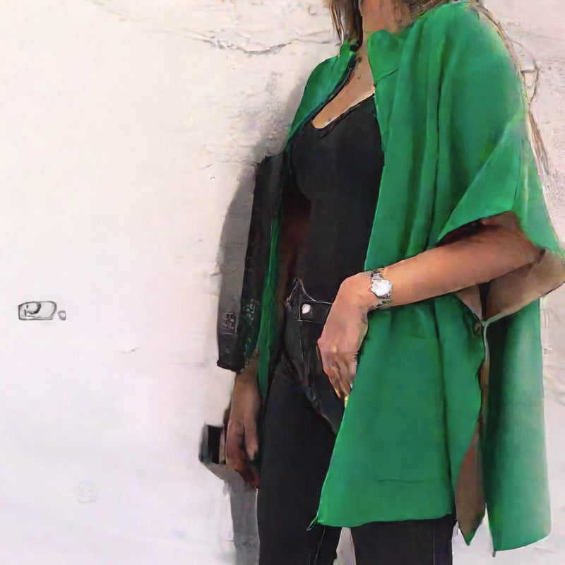 سترة نسائية فضفاضة بياقة قائمة وسحاب - Image 4