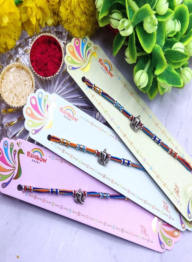 OAFISH Handicraft Storerom presents Traditional Designer Rakhi for Brother on Raksha Bandhan gifting (Set of 3 Rakhi) - Image 4