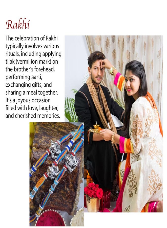 OAFISH Handicraft Storerom presents Traditional Designer Rakhi for Brother on Raksha Bandhan gifting (Set of 3 Rakhi) - Image 5