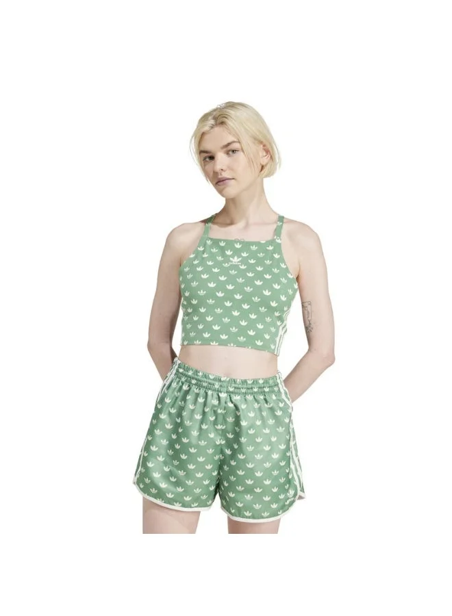 Monogram 3-Stripes Crop Long-Sleeve Top