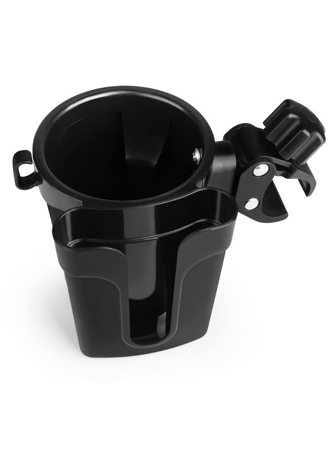 accmor Stroller Cup Holder with Phone Keys Holder, 3-in-1 Universal Cup Holder, Drinks Bottle Holder for Stroller, Bike, Wheelchair, Walker, Scooter - Image 3