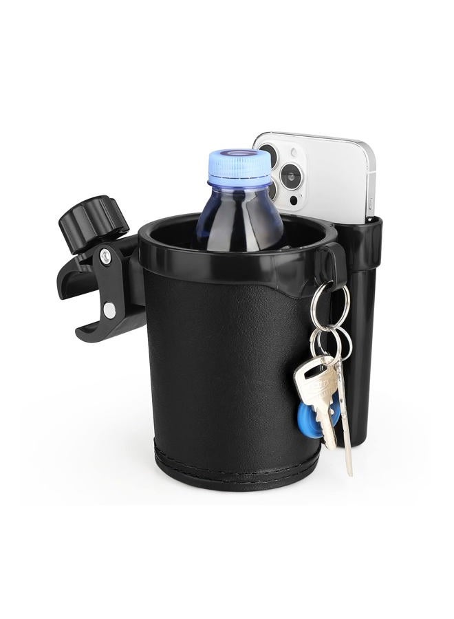 accmor Stroller Cup Holder with Phone Keys Holder, 3-in-1 Universal Cup Holder, Drinks Bottle Holder for Stroller, Bike, Wheelchair, Walker, Scooter - Image 1