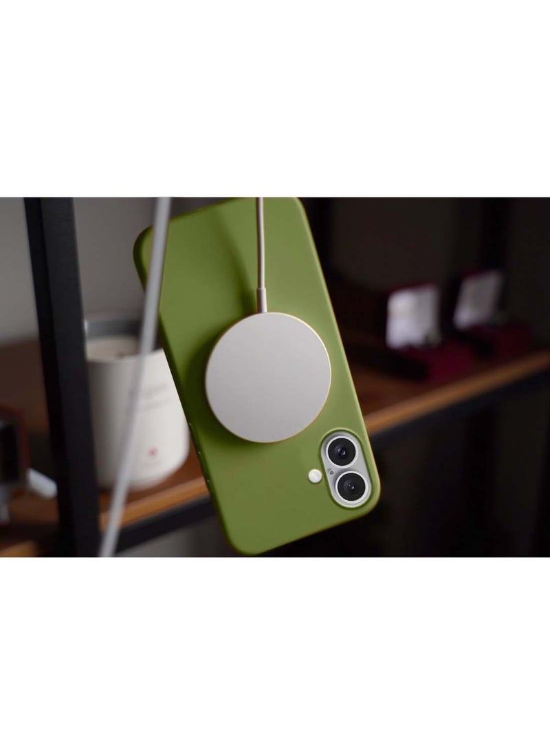 Apple iPhone 16 2024 Premium Soft Liquid Silicone Case Cover - Cedar Green