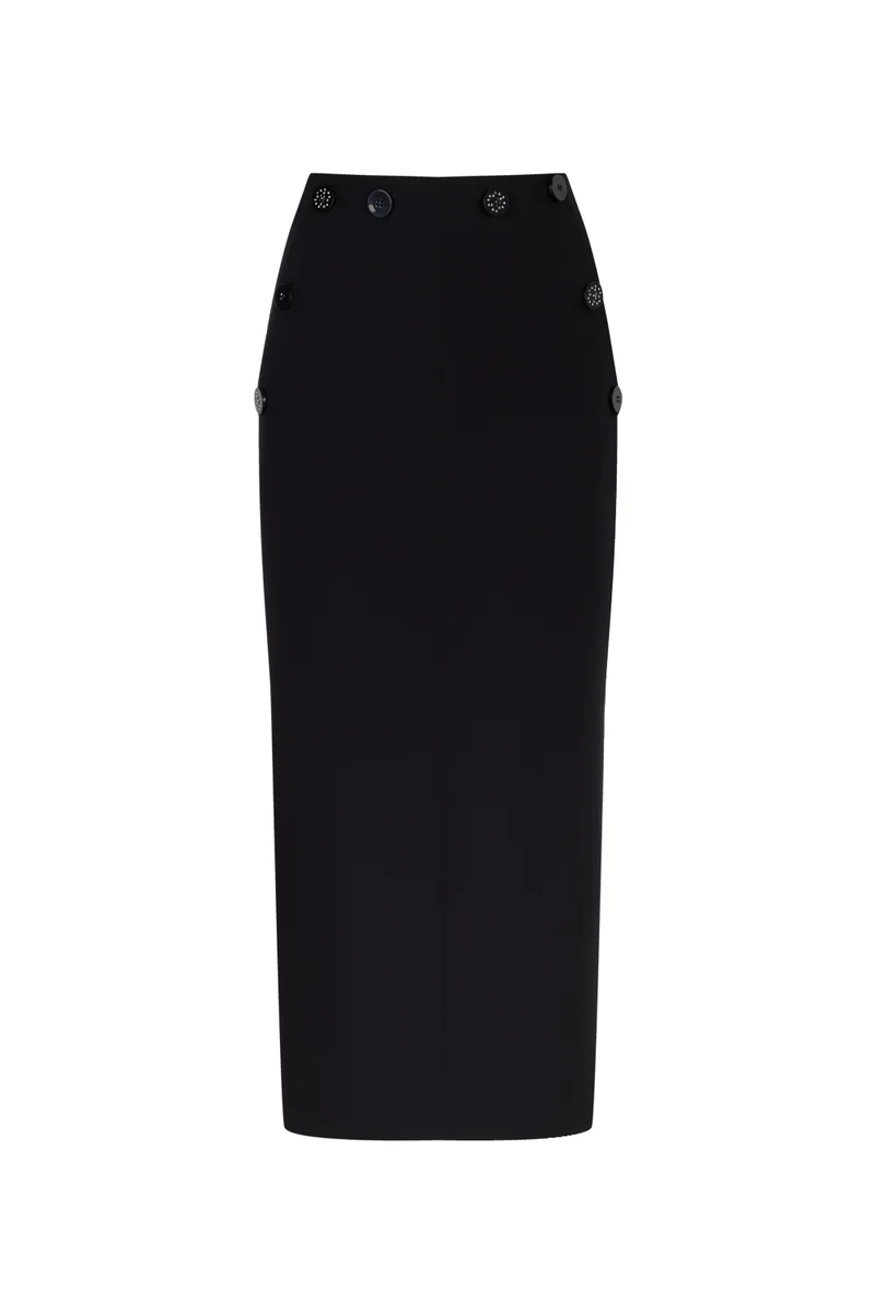 نوكتورن تنورة بجيوب وزر