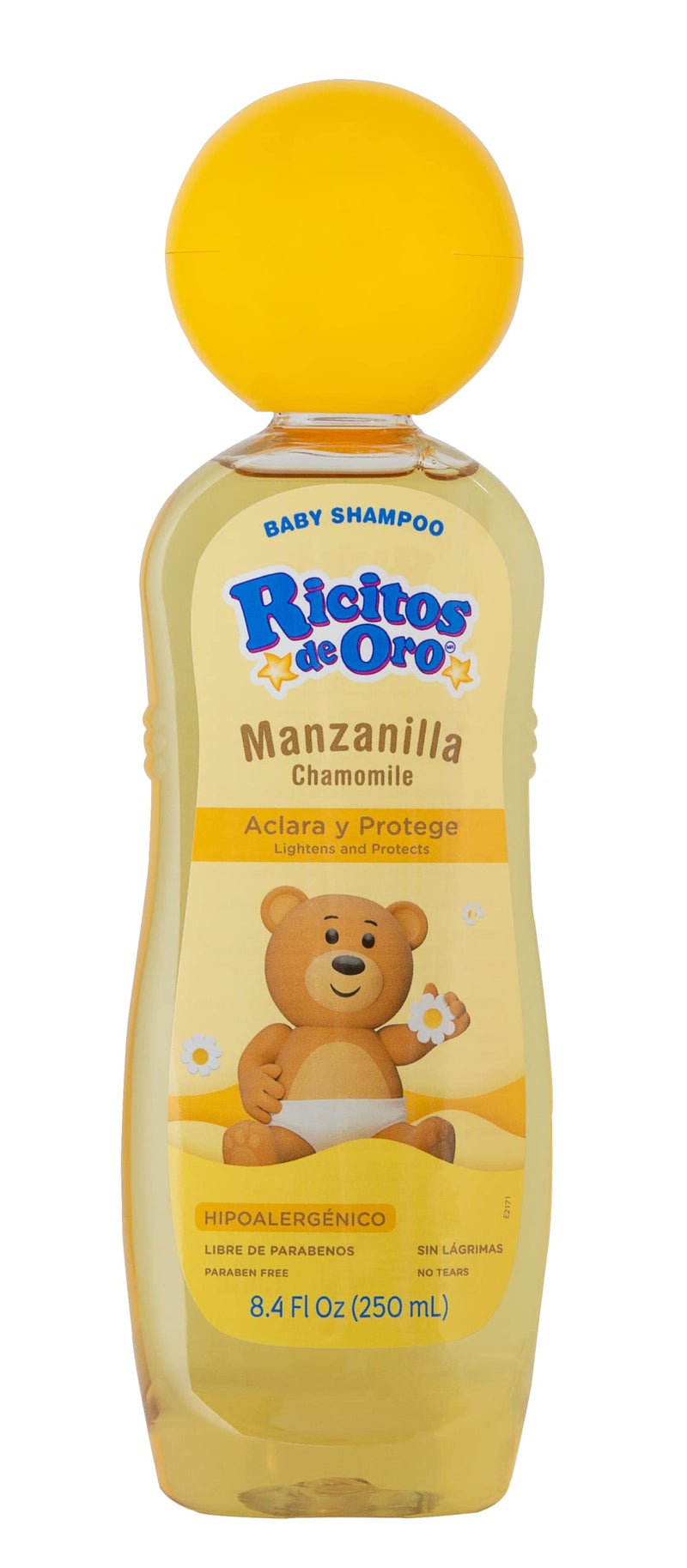 Ricitos de Oro Chamomile Manzanilla, Baby Shampoo, Hypoallergenic, 3 Pack, 8.4 FL Oz Bottles - Image 2