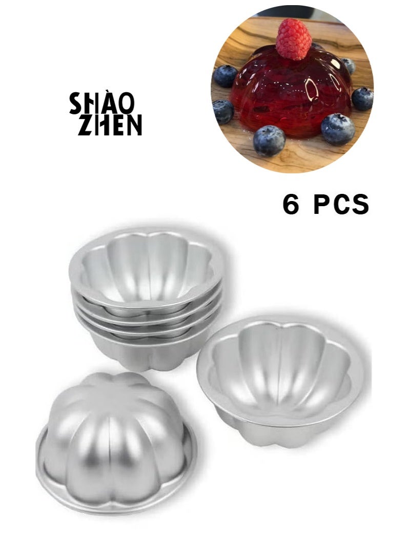 شاو تشن قالب كريم كراميل مكون من 6 قطع ألومنيوم أصيلة - Image 1