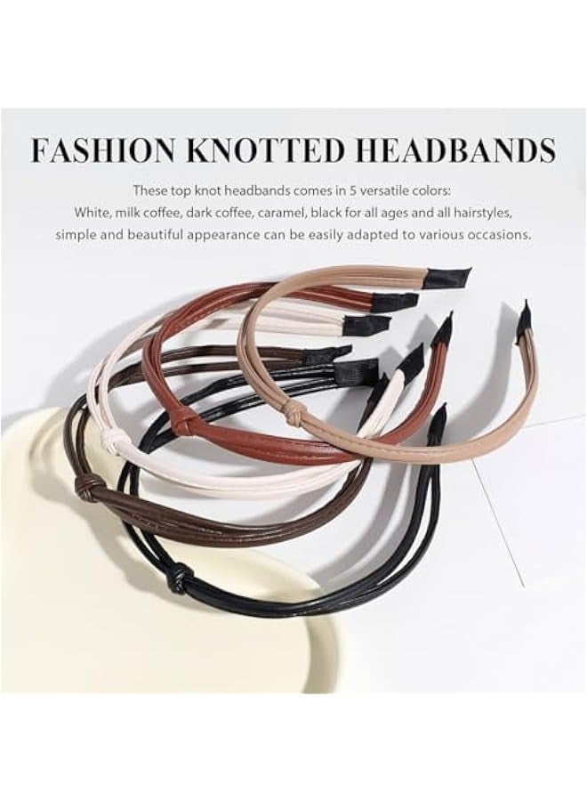 Generic Ultra-fine leather headband for women to wash their faces, 2023 new style hairpin for internet celebrities to press hair and bundle hair for going out, all-match headwear  - Image 2