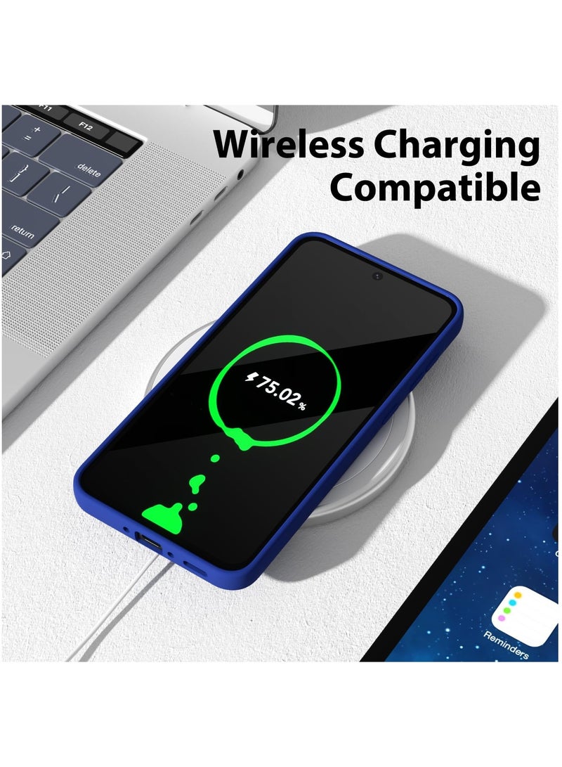 MIGOFAST Samsung Galaxy A36 5G Case Silicone Thin Slim Grip Soft Rubber Gel Protective Phone Case for Women Matte Plain Solid Color Aesthetic Cute Girly Case with Camera Cover Royal Blue - Image 5