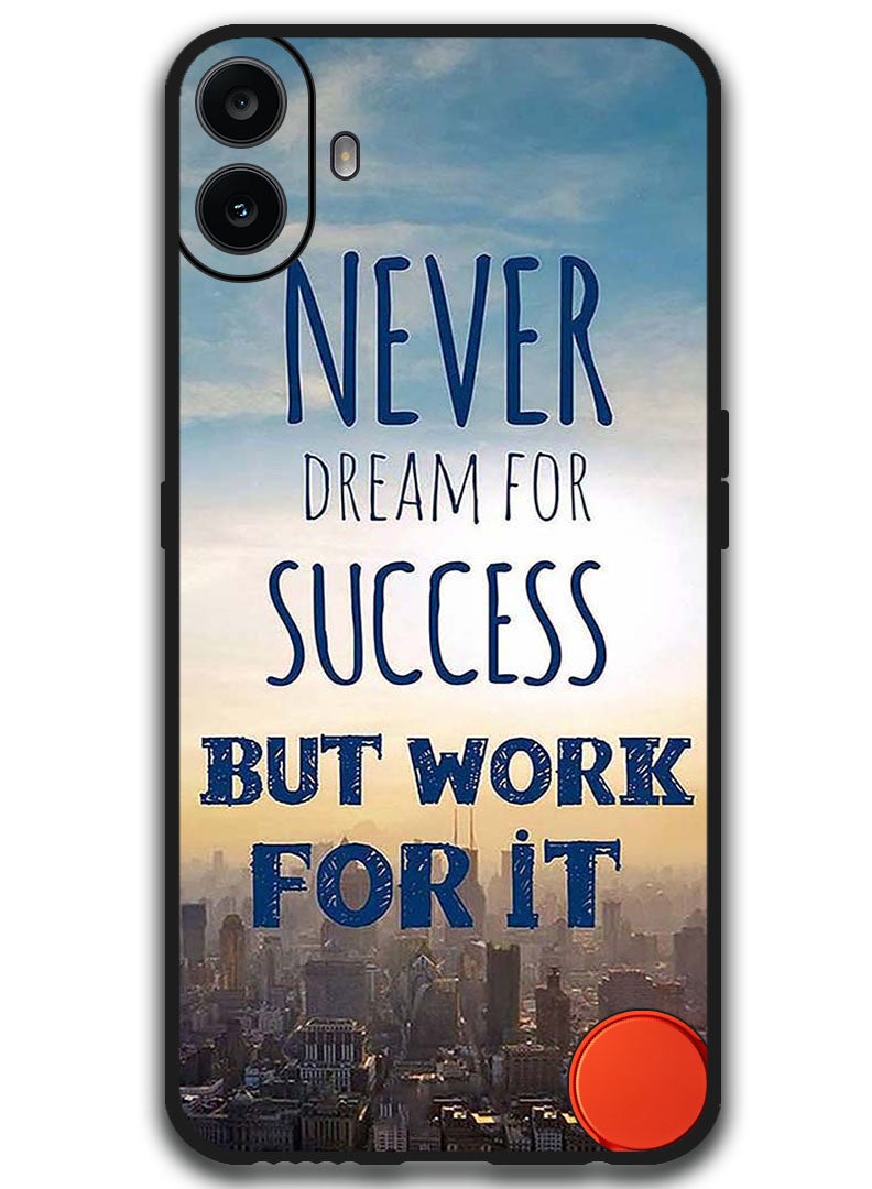 Theodor Protective Case Anti Scratch Shock Proof Bumper Cover For Nothing CMF Phone 1 Never Dreams For Success - Image 1