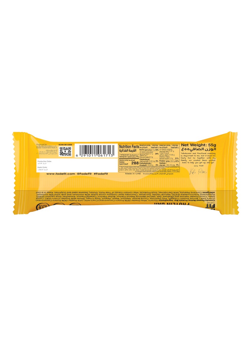 Fade Fit Peanut Butter Protein Bar 55g (21g Protein) - Image 2