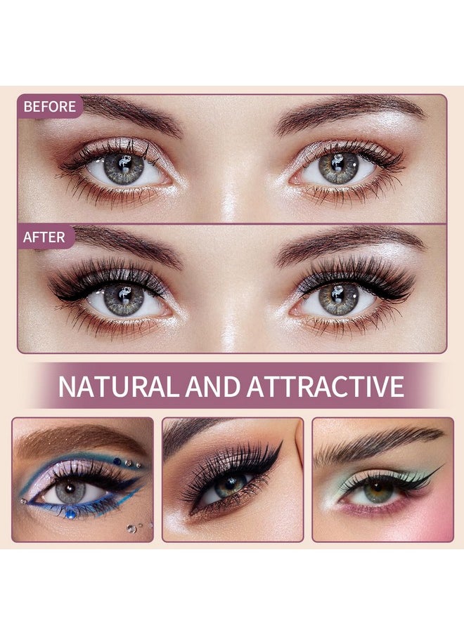 SIMER - Magnetic Eyelashes And Eyeliner Kit 10 Pairs 4D Magnetic Lashes Natural Look With Magnetic Eyeliners And Tweezers Reusable Magnetic False Lashes Easy To Wear No Glue Needed - Image 1