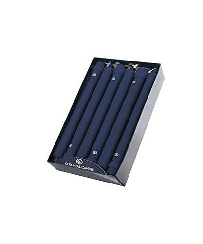 Colonial Candle Unscented Taper Candle, Classic Collection, Indigo, 10 In, Pack of 12 - Up to 8 Hours Burn - Image 4
