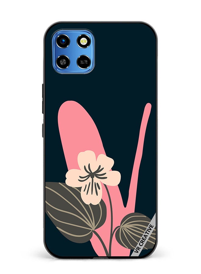 VR CREATIVE Protective Case Cover For Infinix Smart 6 HD Alphabet V Design Multicolour - Image 1