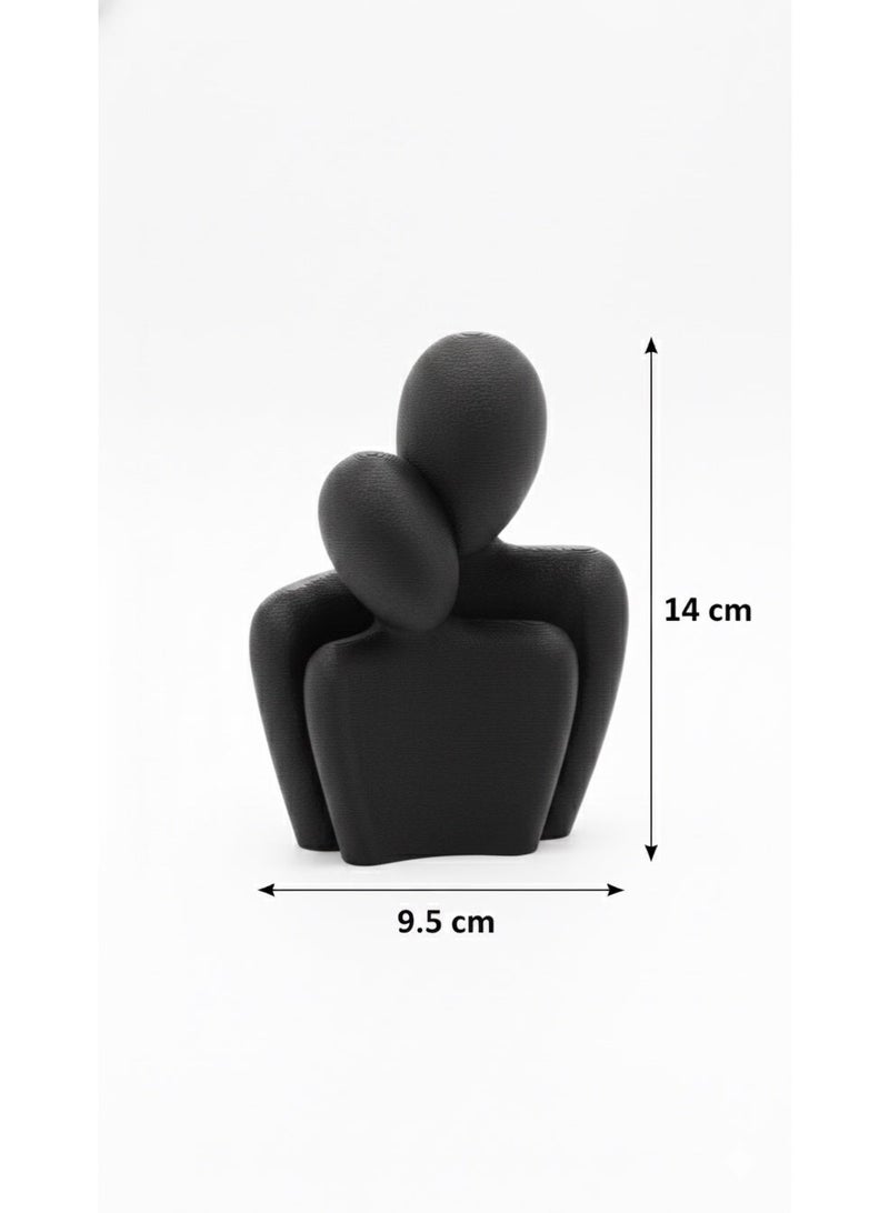 أخوة ثلاثي الأبعاد تمثال ديكوري تجريدي لشخصين – رمز الألفة والاحتواء بتصميم عصري أنيق - Image 5