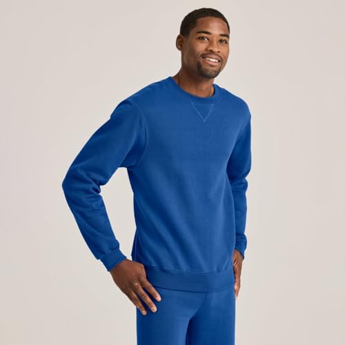 Soffe Mens Crew Neck Sweatshirt, Navy, Small - Image 5