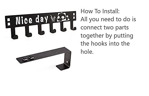 SYGA 6 Hooks Hanger Over The Door Hook Hanger(White) - Image 4