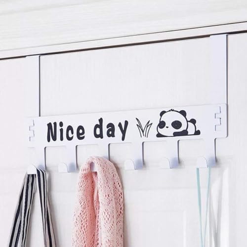 SYGA 6 Hooks Hanger Over The Door Hook Hanger(White) - Image 5