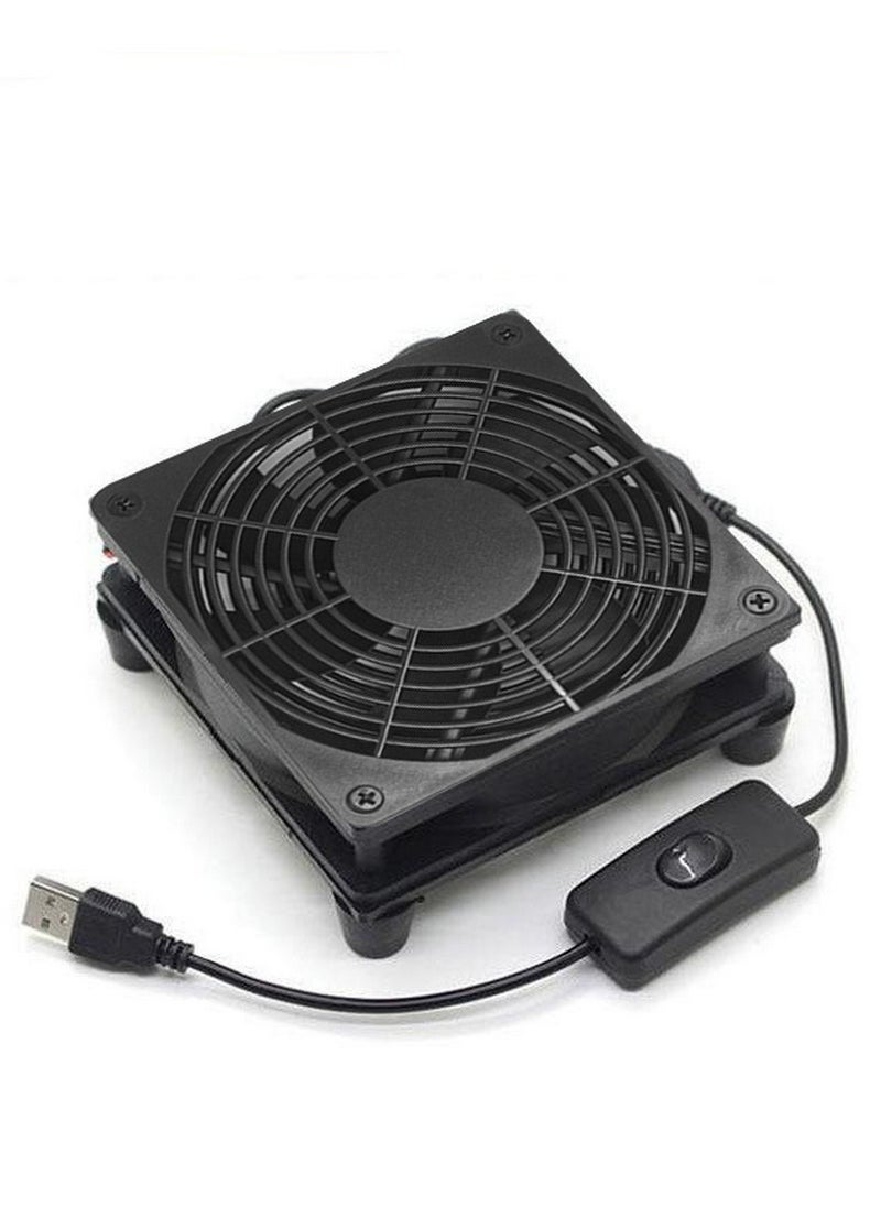 RATSAW Cooling Case Fan for Receiver DVR Xbox TV Box Router 120mm x 25mm 5V USB Power  - Image 1