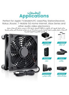 RATSAW Cooling Case Fan for Receiver DVR Xbox TV Box Router 120mm x 25mm 5V USB Power  - Image 5