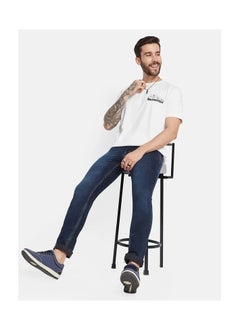 OCTAVE Men's mid-rise slim fit denim jeans  - Image 1
