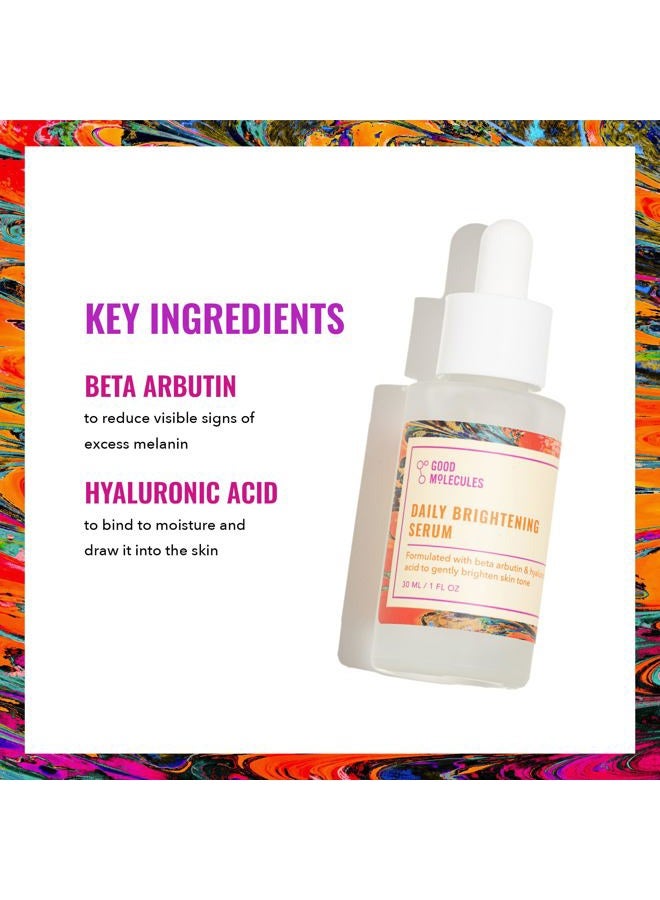 Good Molecules سيروم التفتيح اليومي - سيروم مرطب للوجه مع بيتا أربوتين وحمض الهيالورونيك للترطيب - العناية بالبشرة المضادة للشيخوخة للوجه - Image 3