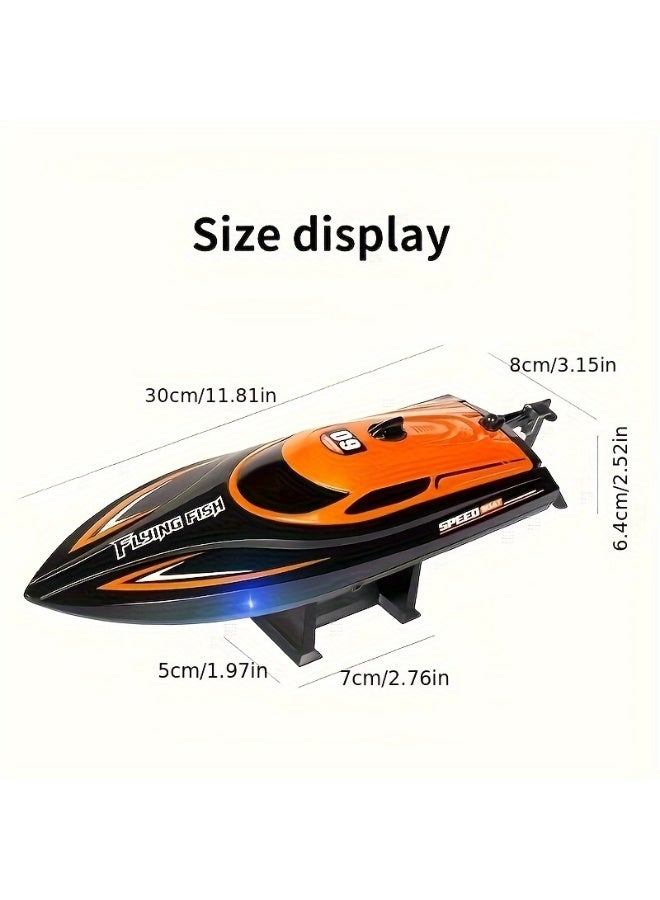 Features A Top Speed Of 30 Km/H, Led Night-Navigation Lights, 2.4ghz Remote Control, Capsize-Recovery Capability, And A Water-Cooling System; Supports "Figure-8" Demonstration Maneuvers—Making It An Ideal Gift For Halloween, Christmas, Or Birthdays. - Image 2