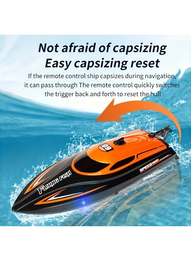 Features A Top Speed Of 30 Km/H, Led Night-Navigation Lights, 2.4ghz Remote Control, Capsize-Recovery Capability, And A Water-Cooling System; Supports "Figure-8" Demonstration Maneuvers—Making It An Ideal Gift For Halloween, Christmas, Or Birthdays. - Image 5