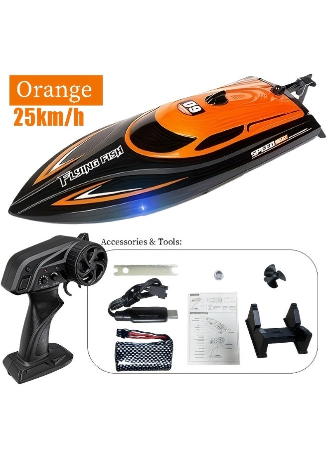 Features A Top Speed Of 30 Km/H, Led Night-Navigation Lights, 2.4ghz Remote Control, Capsize-Recovery Capability, And A Water-Cooling System; Supports "Figure-8" Demonstration Maneuvers—Making It An Ideal Gift For Halloween, Christmas, Or Birthdays. - Image 1