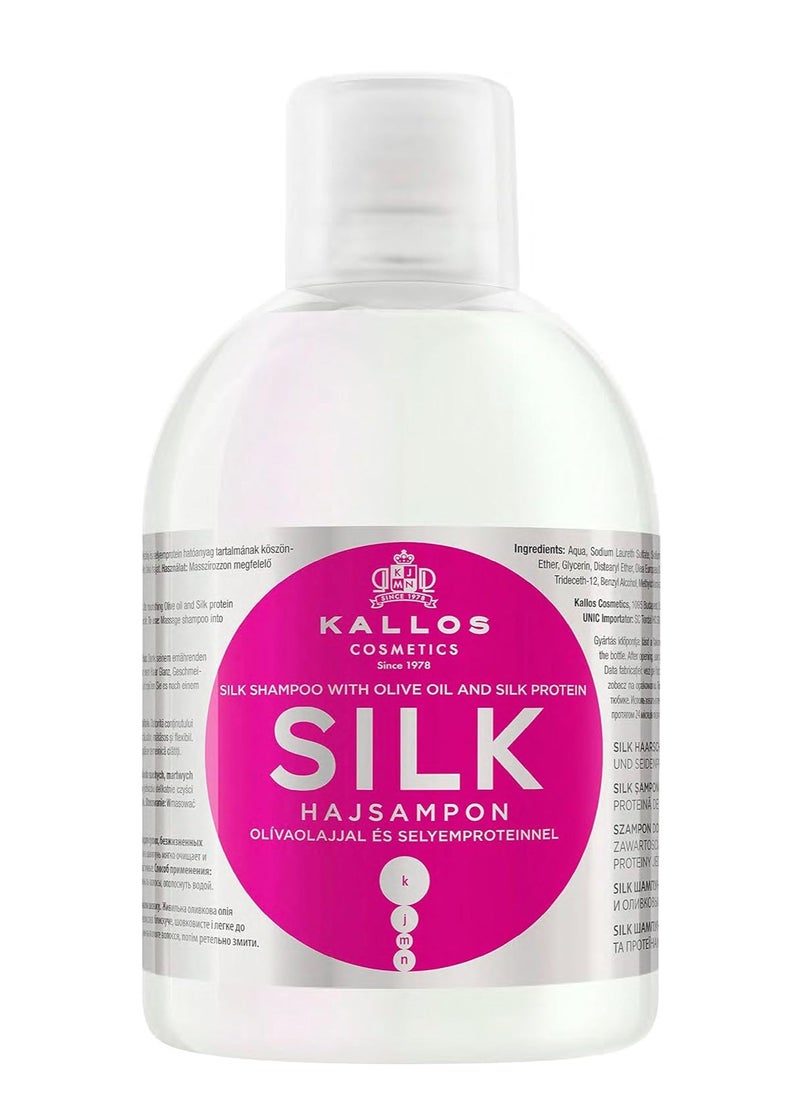Kallos Kallos Silk Shampoo with Olive Oil and Silk Protein 1000 ml  - Image 1