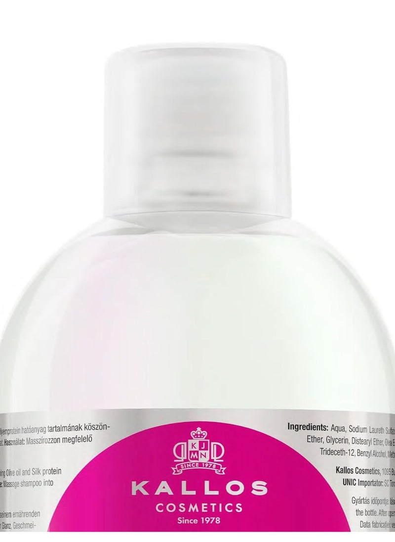 Kallos Kallos Silk Shampoo with Olive Oil and Silk Protein 1000 ml  - Image 3