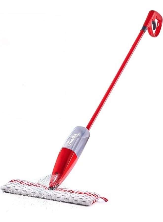 Vileda 1‑2 Spray Max (Promist Max) Spray Mop Set in a Box – Double‑Sided Microfibre Pad, Refillable Bottle, For Sealed Hard Floors