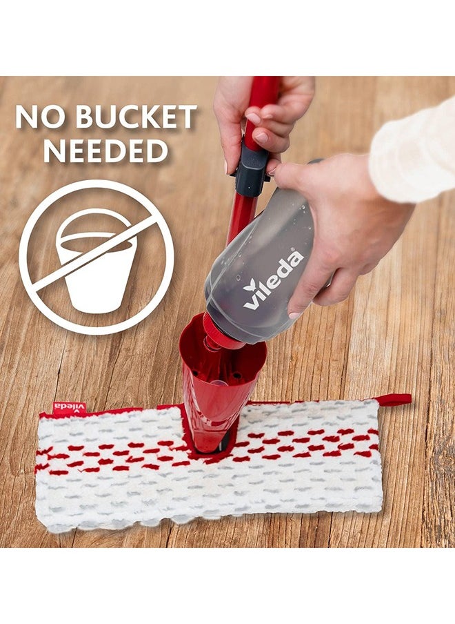 Vileda - Vileda 1-2 Spray Max Mop 600 Ml | Microfibre Mop With Sprayer | Mop Floors without a Bucket | Suitable for all Types of Flooring | Reusable Microfibre Pad - Image 1