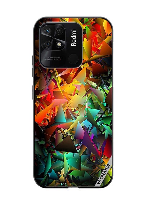 Protective Case Cover For Xiaomi Redmi 10C Abstract Design Multicolour