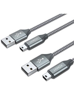 Mini USB Cable, (3.3ft 2 Pack) USB 2.0 Type A Male to Mini B Charging Cord Compatible with Hero 3+, PS3 Controller, Digital Camera, Dash Cam, MP3 Player, Garmin Nuvi GPS, GPS Receiver