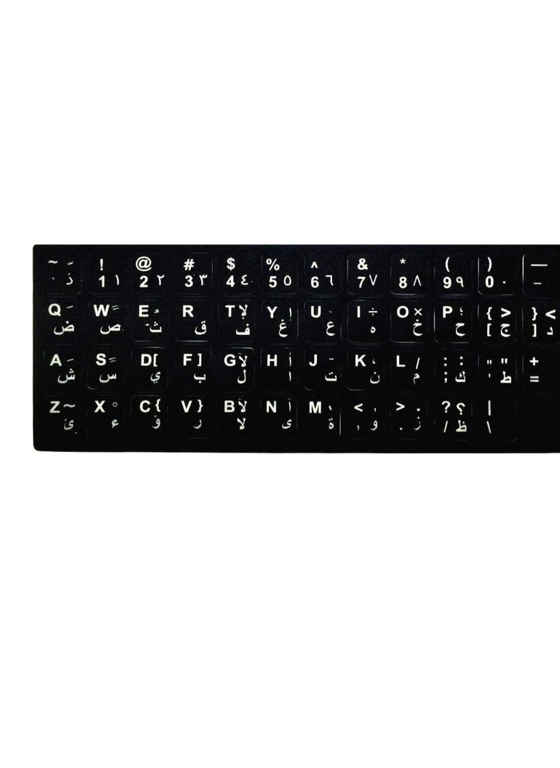 Generic Black keyboard letter stickers 