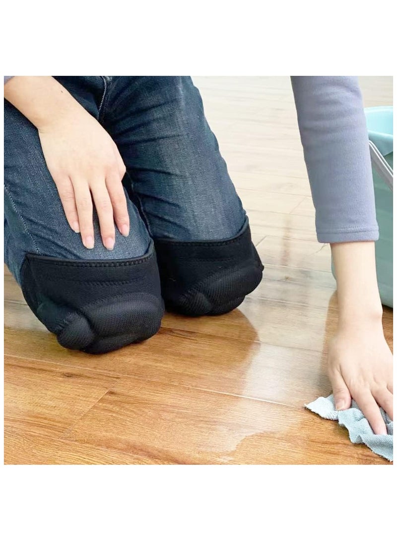 Knee Protectors Pads, Men Women Adjustable Knee Protectors Pads, Adjustable Knee Protectors Cushion, Collision Avoidance Knee, for Volleyball, Dance, Sport (Black)--M - Image 3