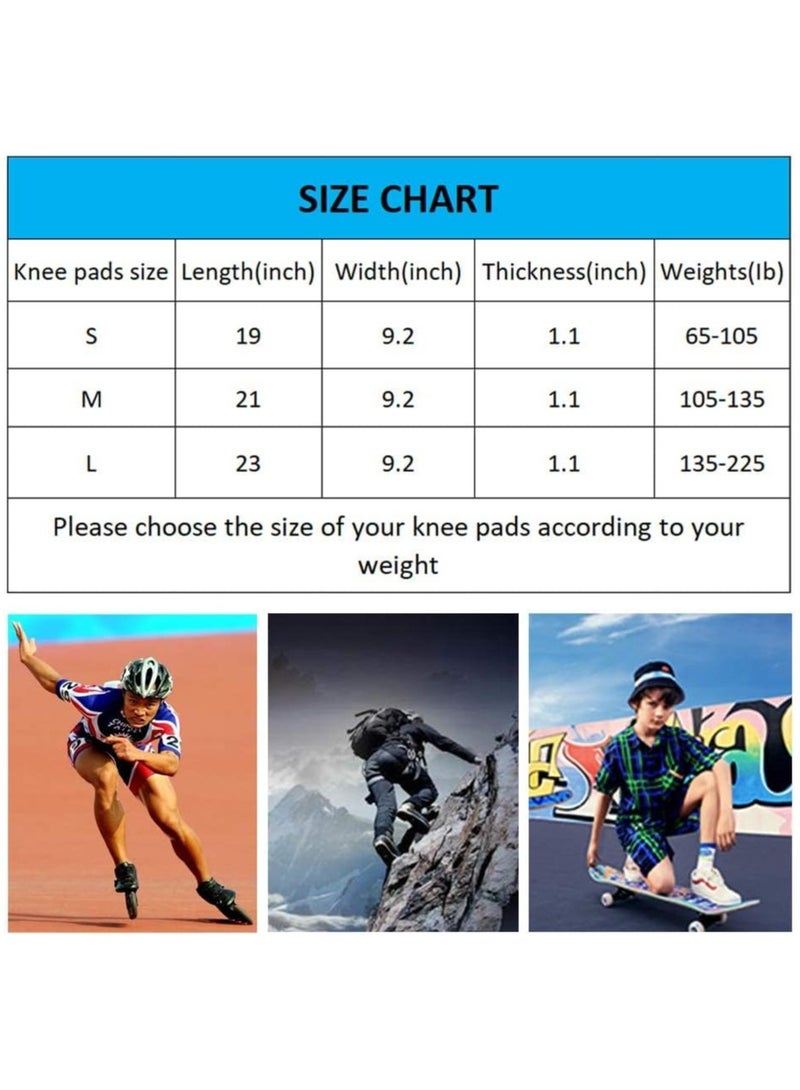 Knee Protectors Pads, Men Women Adjustable Knee Protectors Pads, Adjustable Knee Protectors Cushion, Collision Avoidance Knee, for Volleyball, Dance, Sport (Black)--M - Image 4