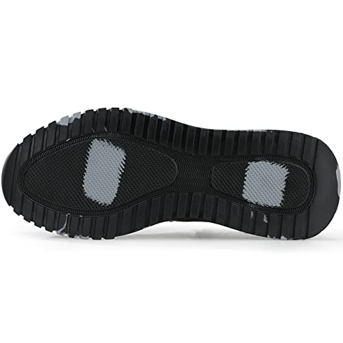 ORISTACO Work Safety Crew Boots Lightweight Breathable Industry Construction Steel Toe Sneakers, 0296 Grey 43 - Image 5