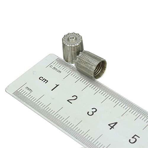 CE Centaurus Electronics CENTAURUS (Pack of 100) Plastic Gray Tire Valve Stem Caps TPMS Tire Cap Gray Repalcement for Car Truck - Image 4