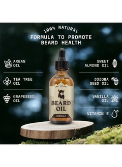 Striking Viking Beard Oil for Men, Vanilla (Large 2 oz) – Natural with Argan & Jojoba Oils – Softens, Smooths & Strengthens Beard Growth – (Pack of 2)  - Image 3