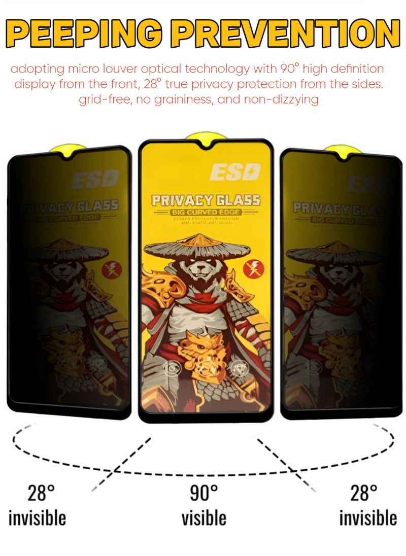 Tempered Dustproof Privacy Glass Screen Protector Compatible For Samsung Galaxy A04 Core