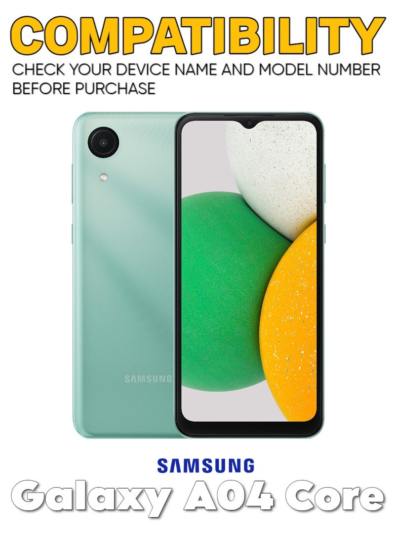 Tempered Dustproof Privacy Glass Screen Protector Compatible For Samsung Galaxy A04 Core