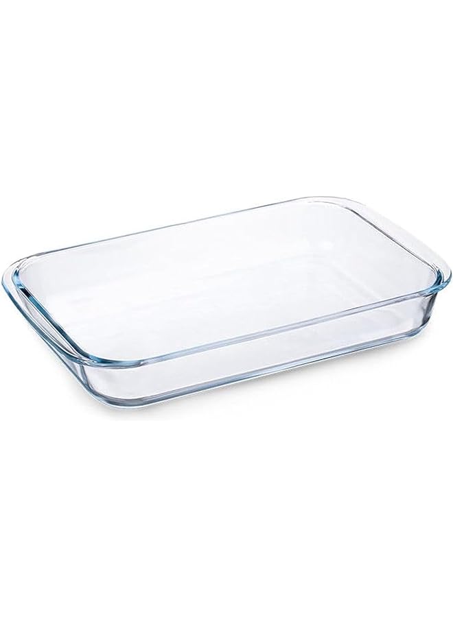 إي سي في في أدوات خبز تحميص زجاجية مستطيلة متوسطة الحجم شفاف 13.5 - Image 1