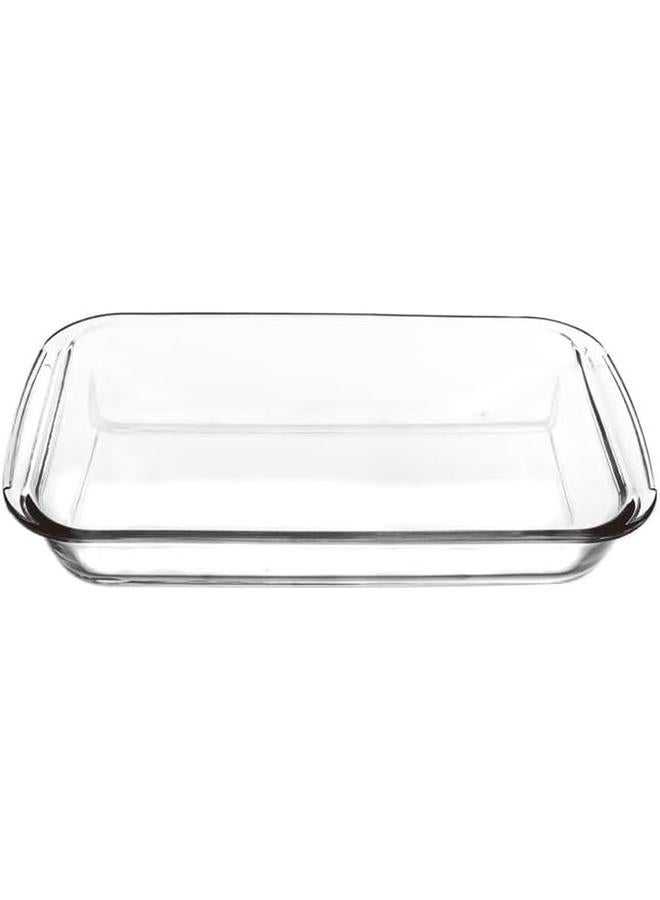إي سي في في أدوات خبز تحميص زجاجية مستطيلة متوسطة الحجم شفاف 13.5 - Image 3
