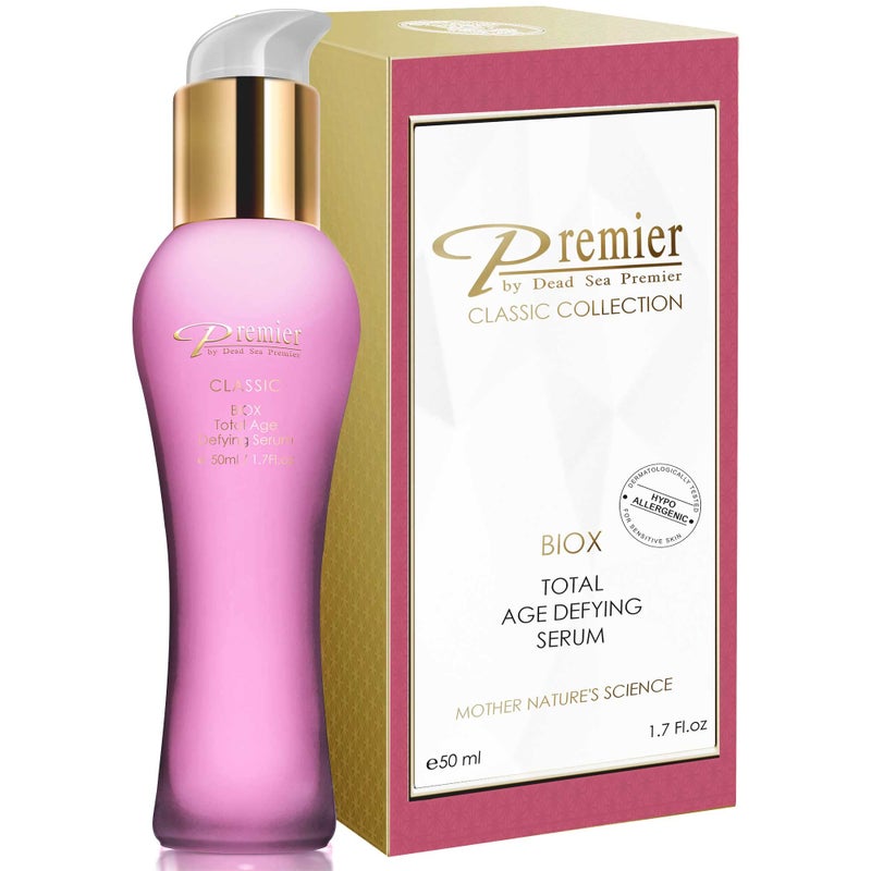 Premier Dead Sea Classic BIOX serum, Total Age Treatment, Anti-Age, anti wrinkle, anti expression marks gel Complex, soft, gentle, non tacky 1.6 fl.oz - Image 1