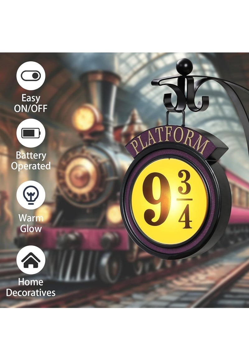 general Harry Potter Hanging Decorative Wall Light,9 3/4 Night Light , Remote control seven colors sixteen colors,Double Sided Harry Potter Lamp , Desk Lamp Night Light, Table Lamp for Home Decor - Image 4