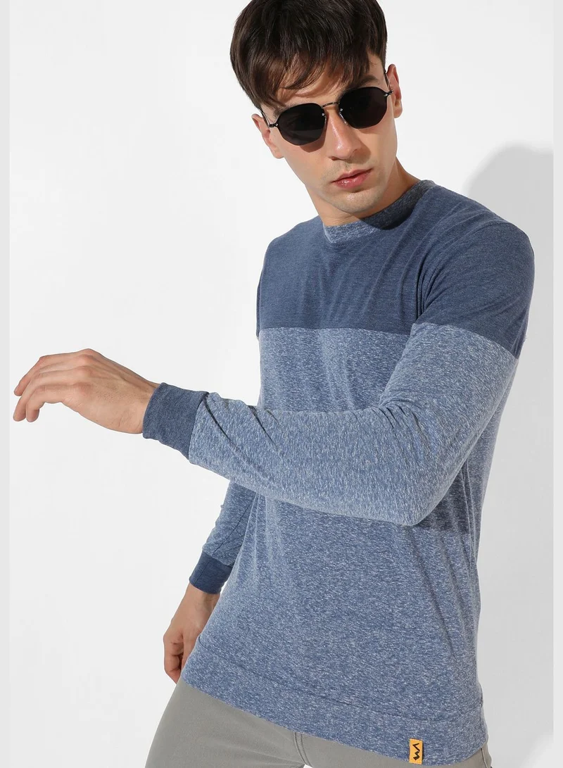 Campus Sutra Color block T-shirt