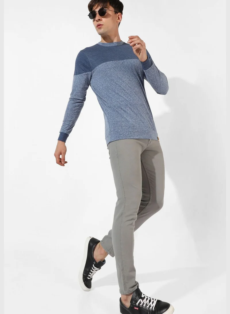 Campus Sutra Color block T-shirt