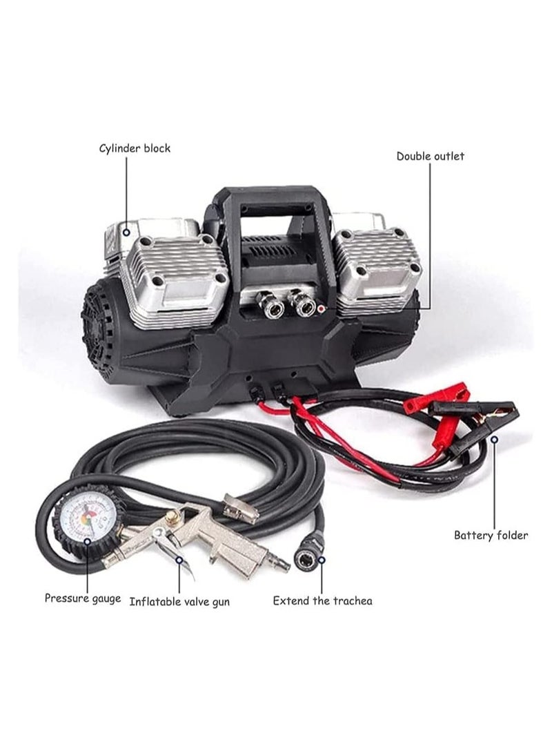 Toby's 4 Cylinder Car Air Compressor Ultra Extreme 4x4 Tire Super Air Flow Portable 150 PSI - Image 4